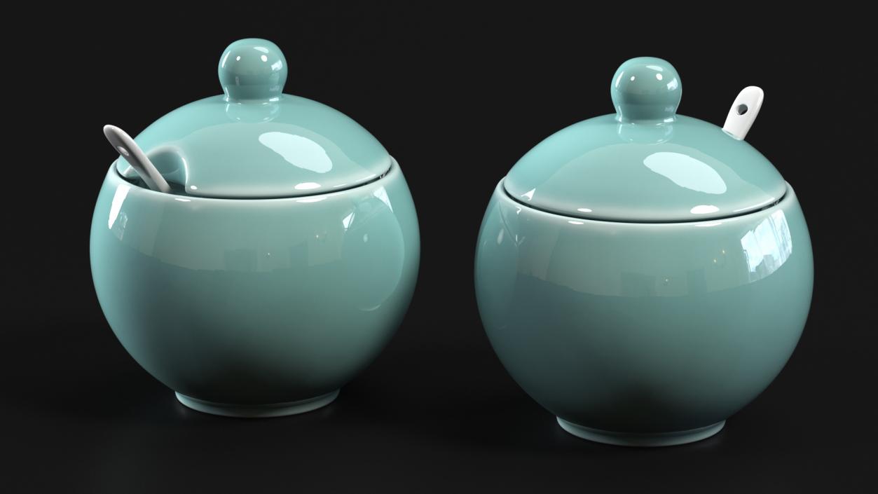 3D Sugar Bowl Green