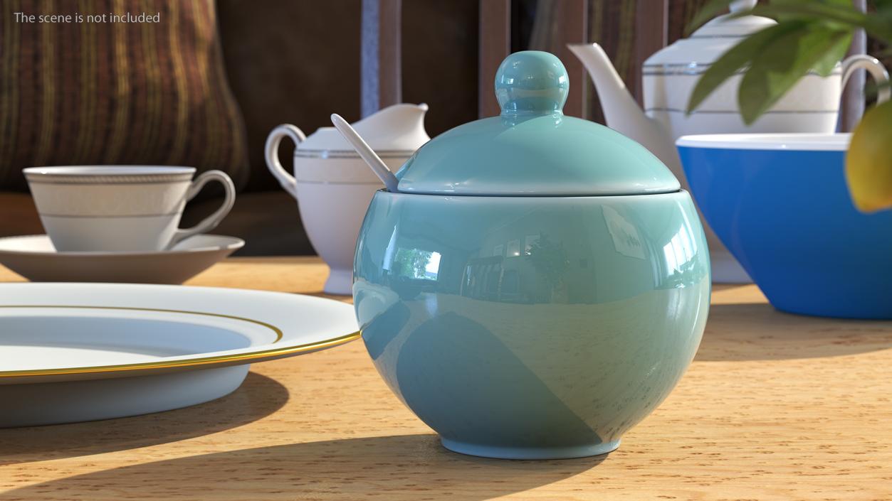 3D Sugar Bowl Green