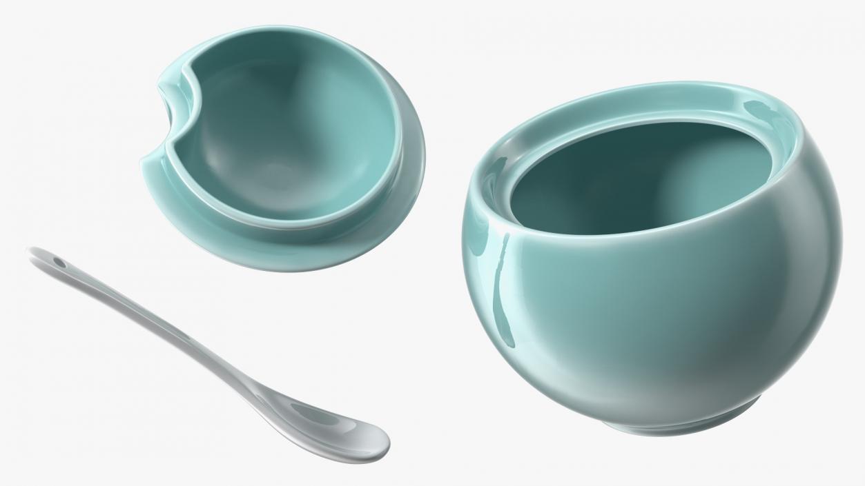 3D Sugar Bowl Green