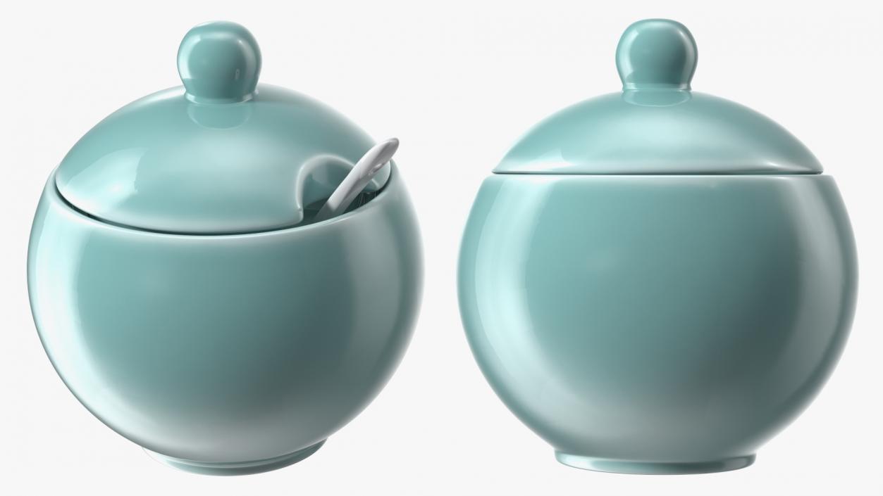 3D Sugar Bowl Green