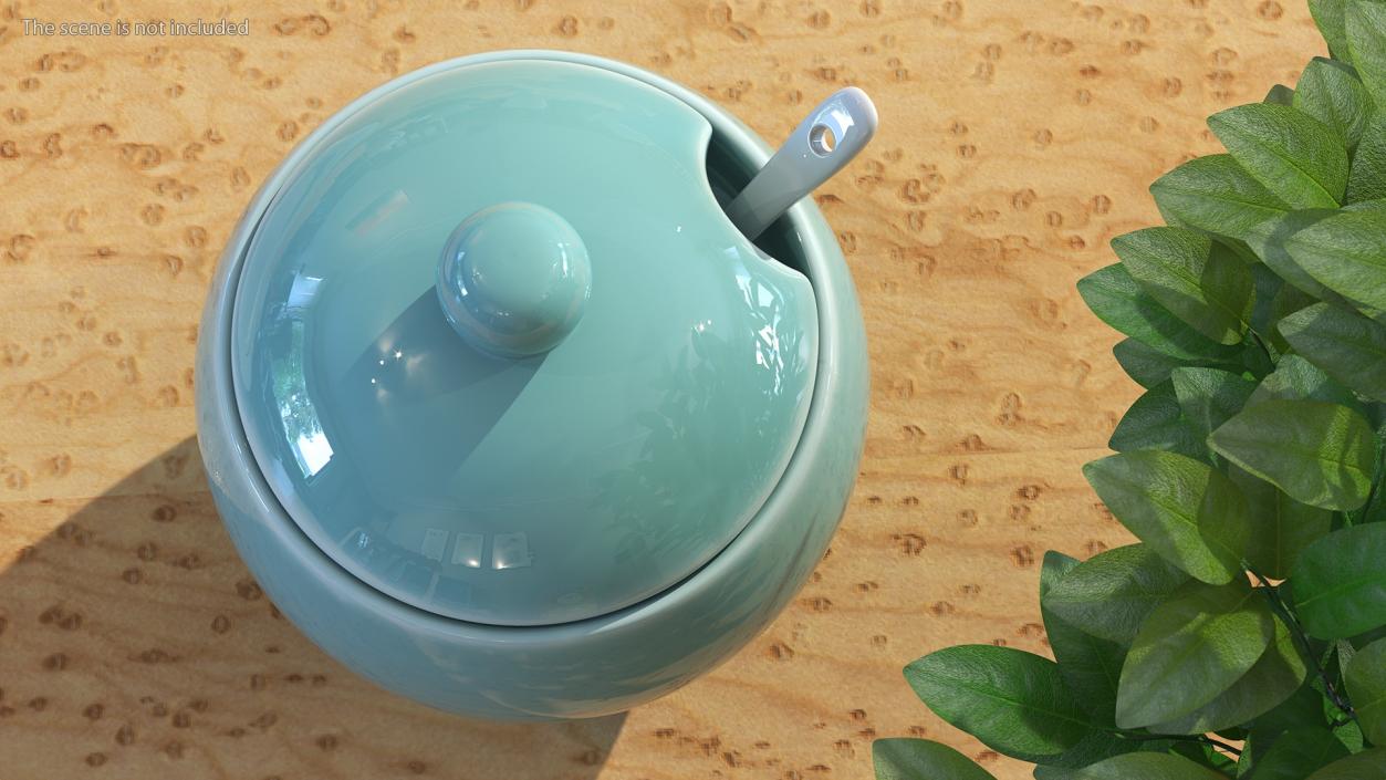 3D Sugar Bowl Green