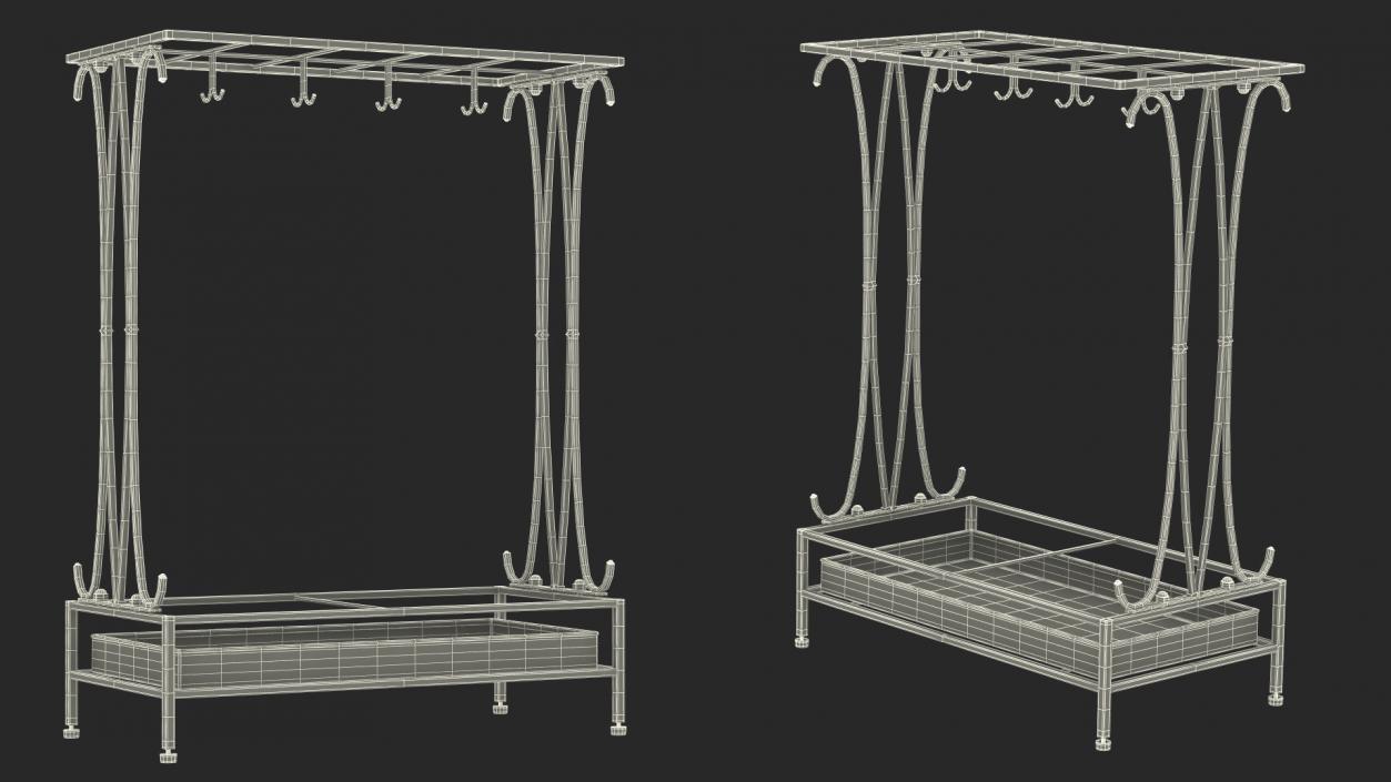 3D Designer Umbrella Stand model