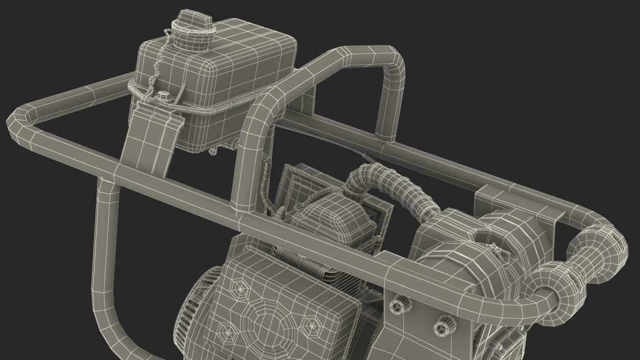 Tamping Rammer Dirty Rigged 3D