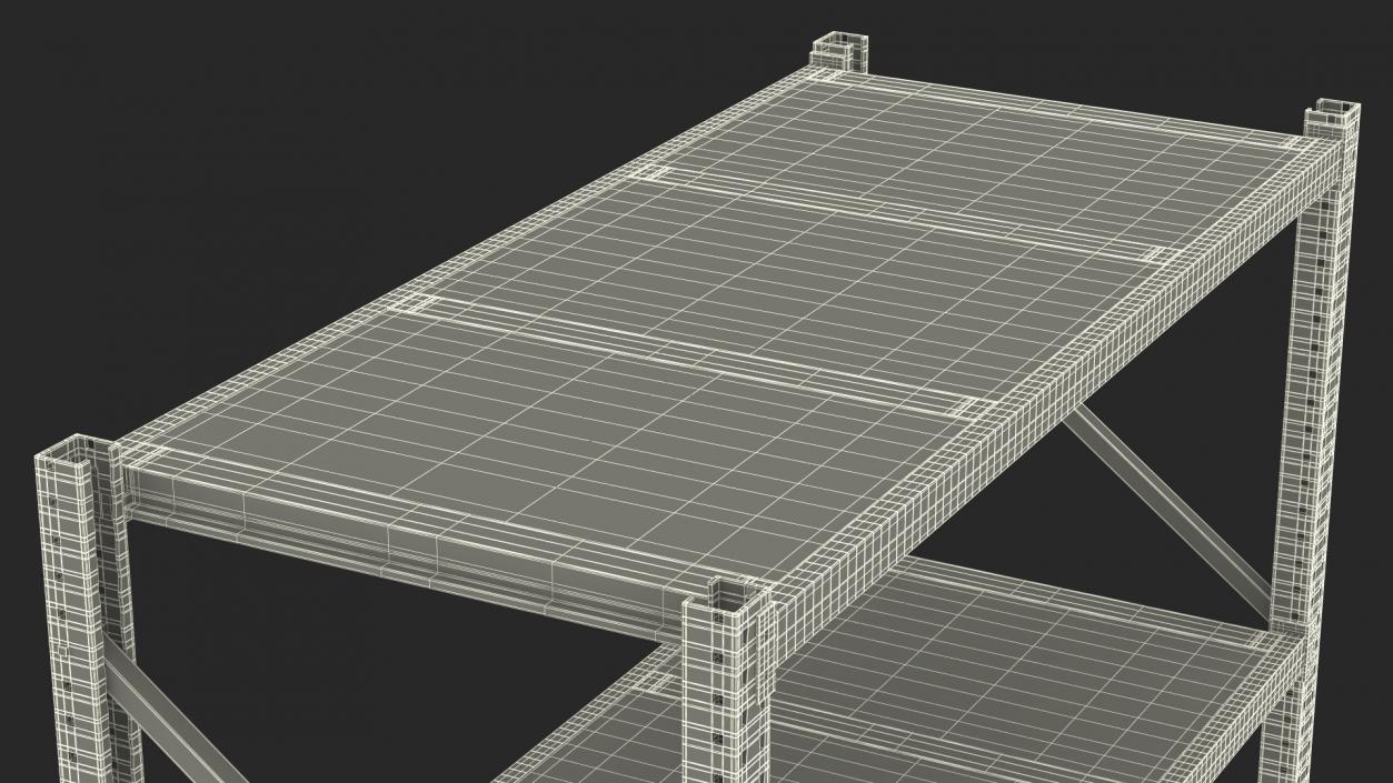 3D model Heavy Duty Warehouse Rack