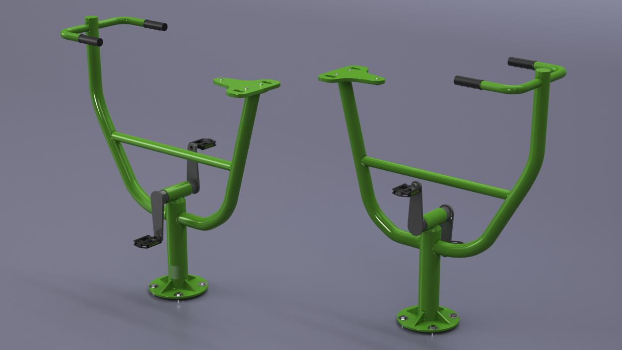 Outdoor Rider Trainer Equipment Green 3D