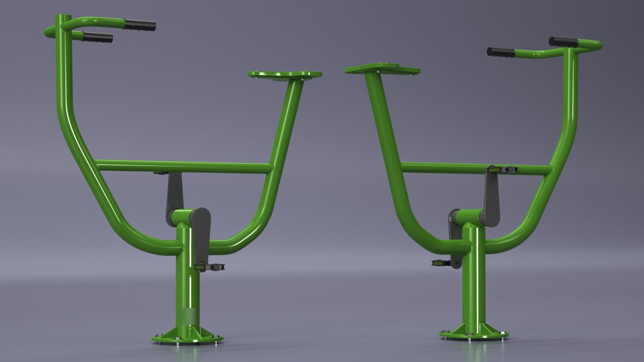 Outdoor Rider Trainer Equipment Green 3D