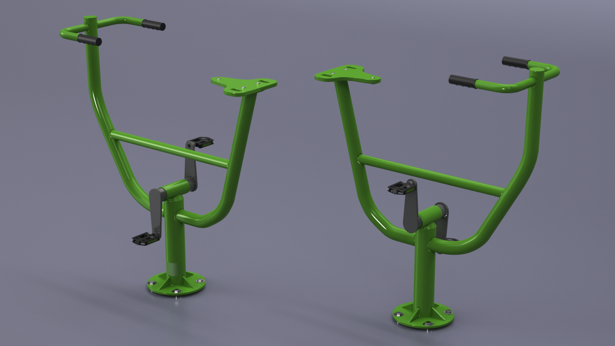 Outdoor Rider Trainer Equipment Green 3D