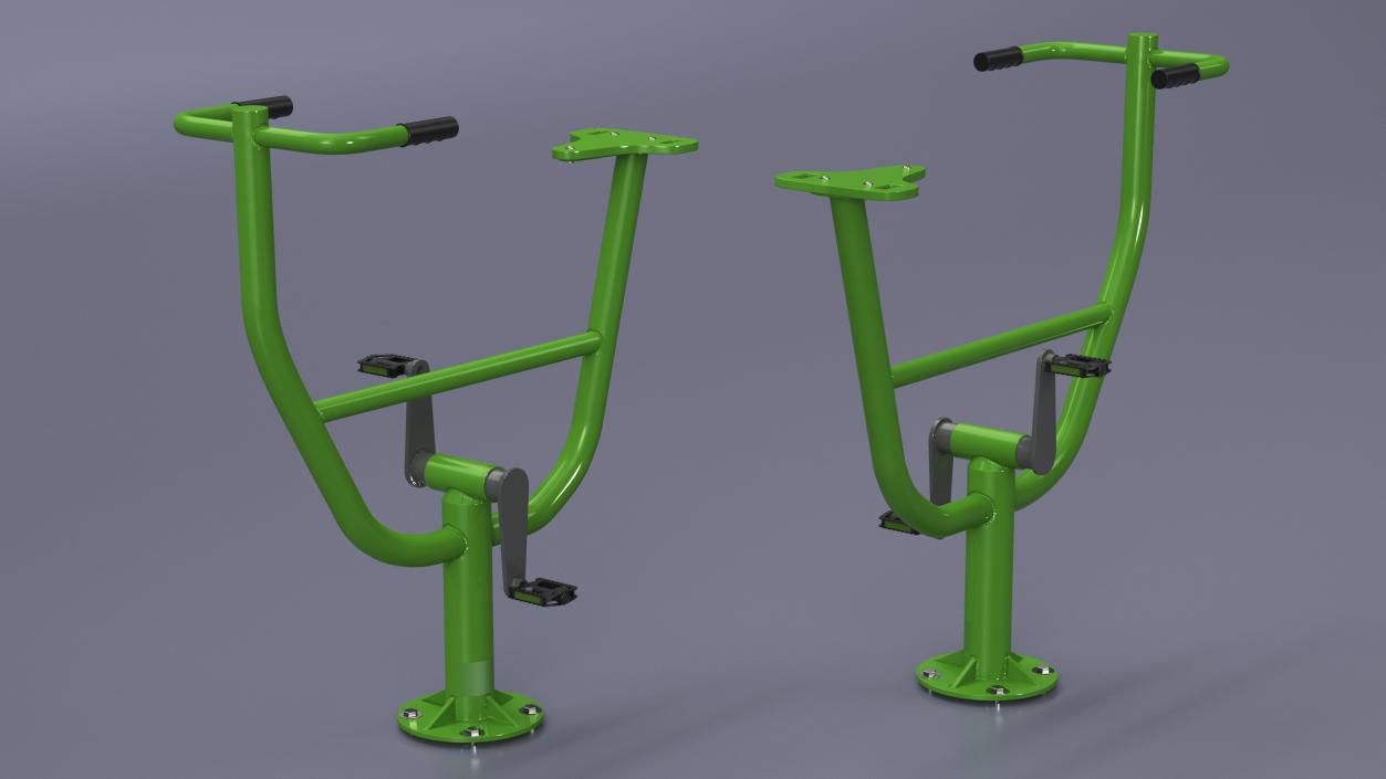 Outdoor Rider Trainer Equipment Green 3D