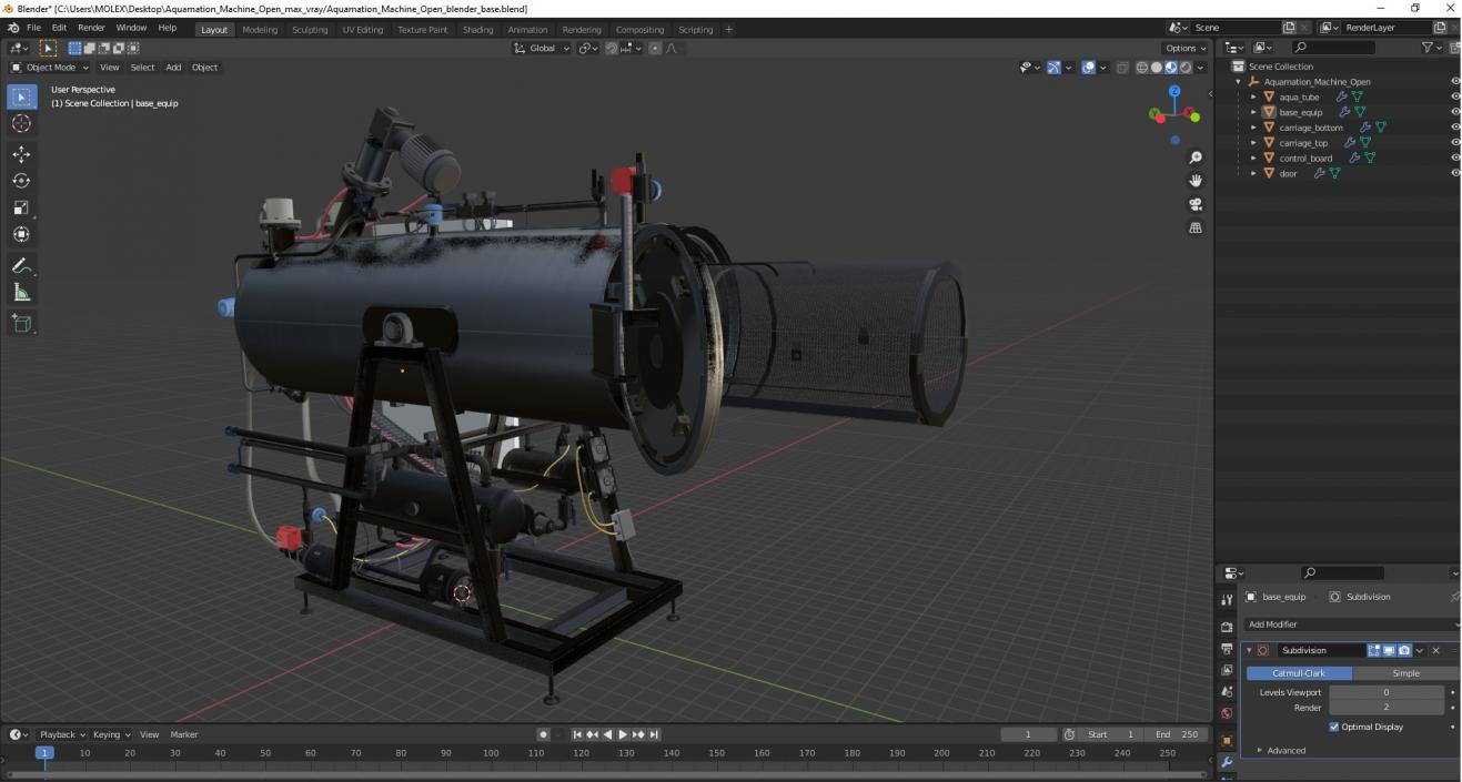 3D Aquamation Machine Open model