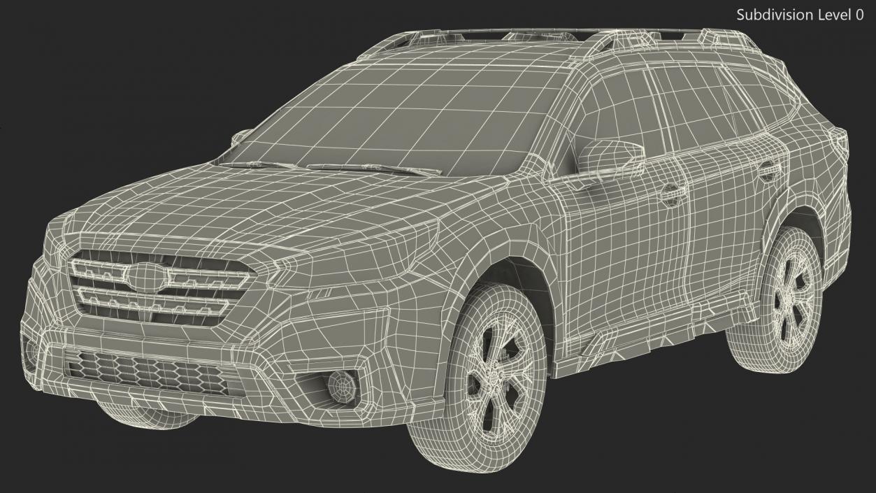 Station Wagon Car 3D