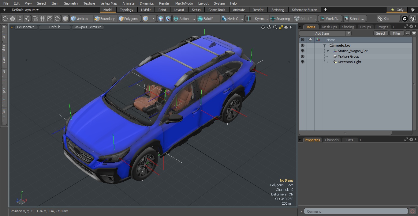 Station Wagon Car 3D