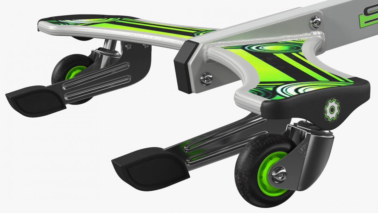 3D PowerWing Scooter Gray Green model