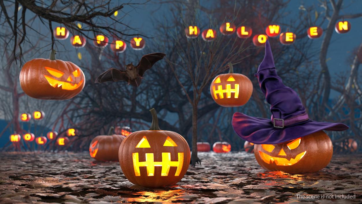 3D model Halloween Jack-O-Lantern Collection