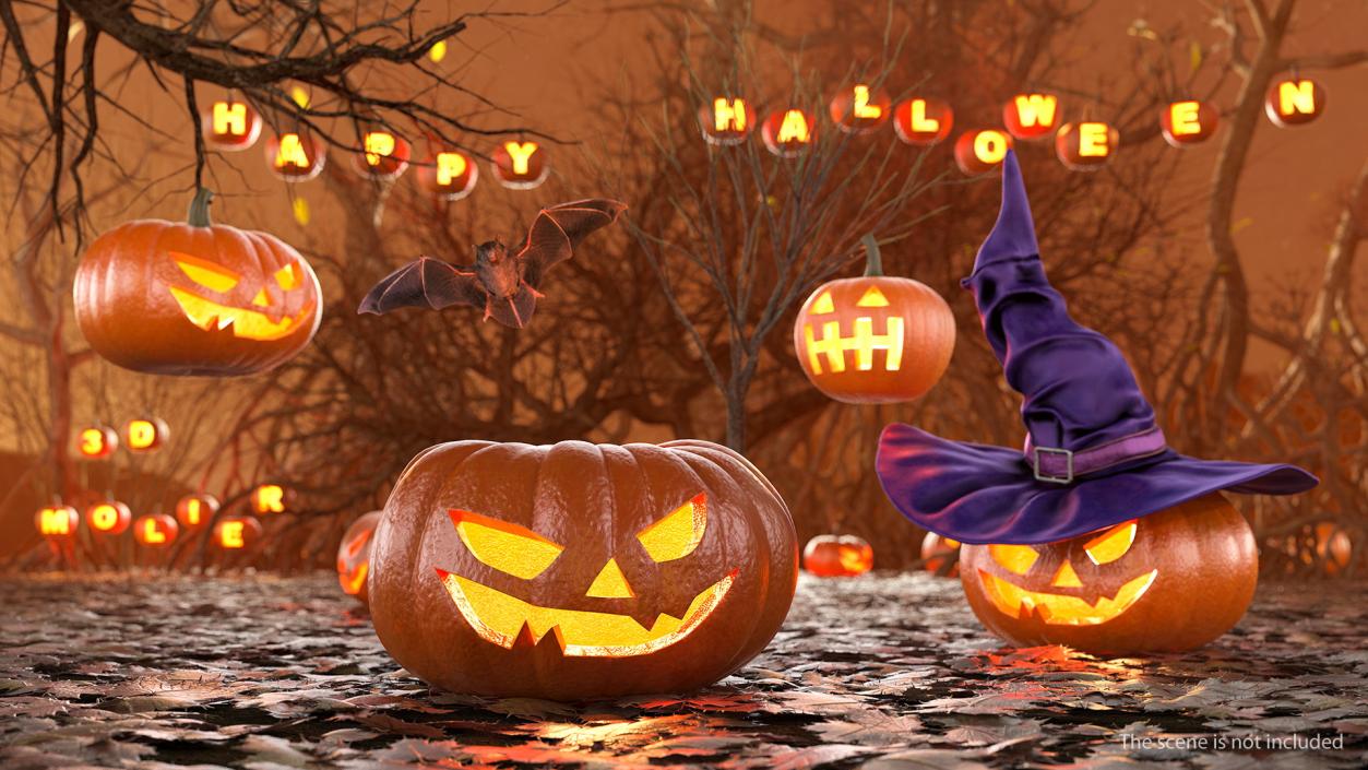 3D model Halloween Jack-O-Lantern Collection