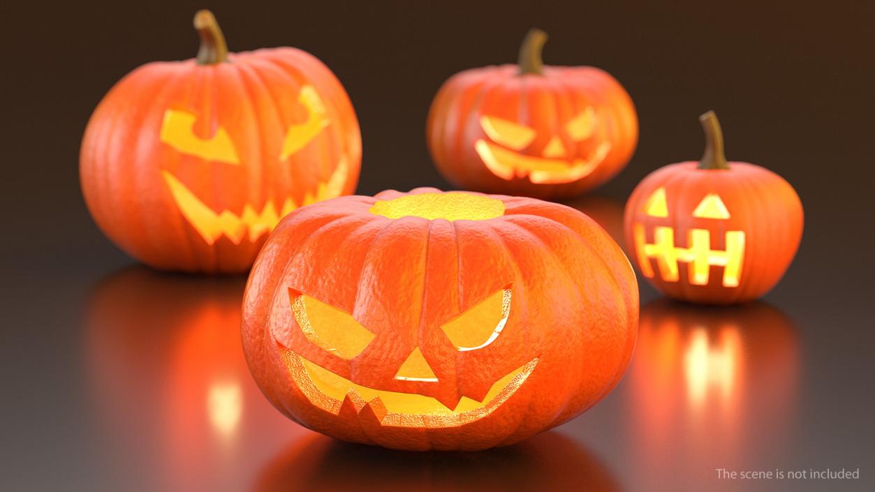 3D model Halloween Jack-O-Lantern Collection