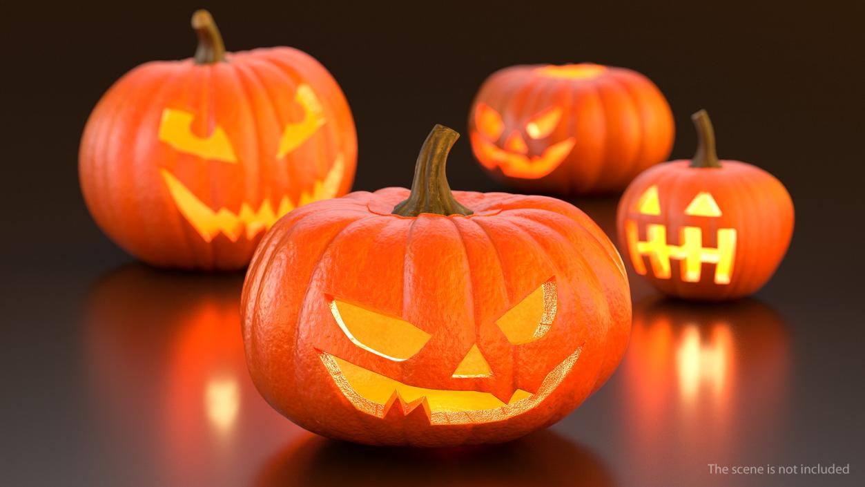 3D model Halloween Jack-O-Lantern Collection