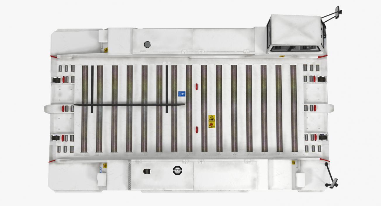 Airport Container Pallet Transporter Pulsar 7 Rigged 3D