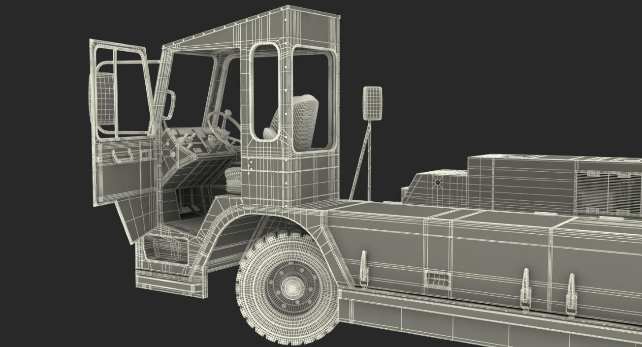 Airport Container Pallet Transporter Pulsar 7 Rigged 3D