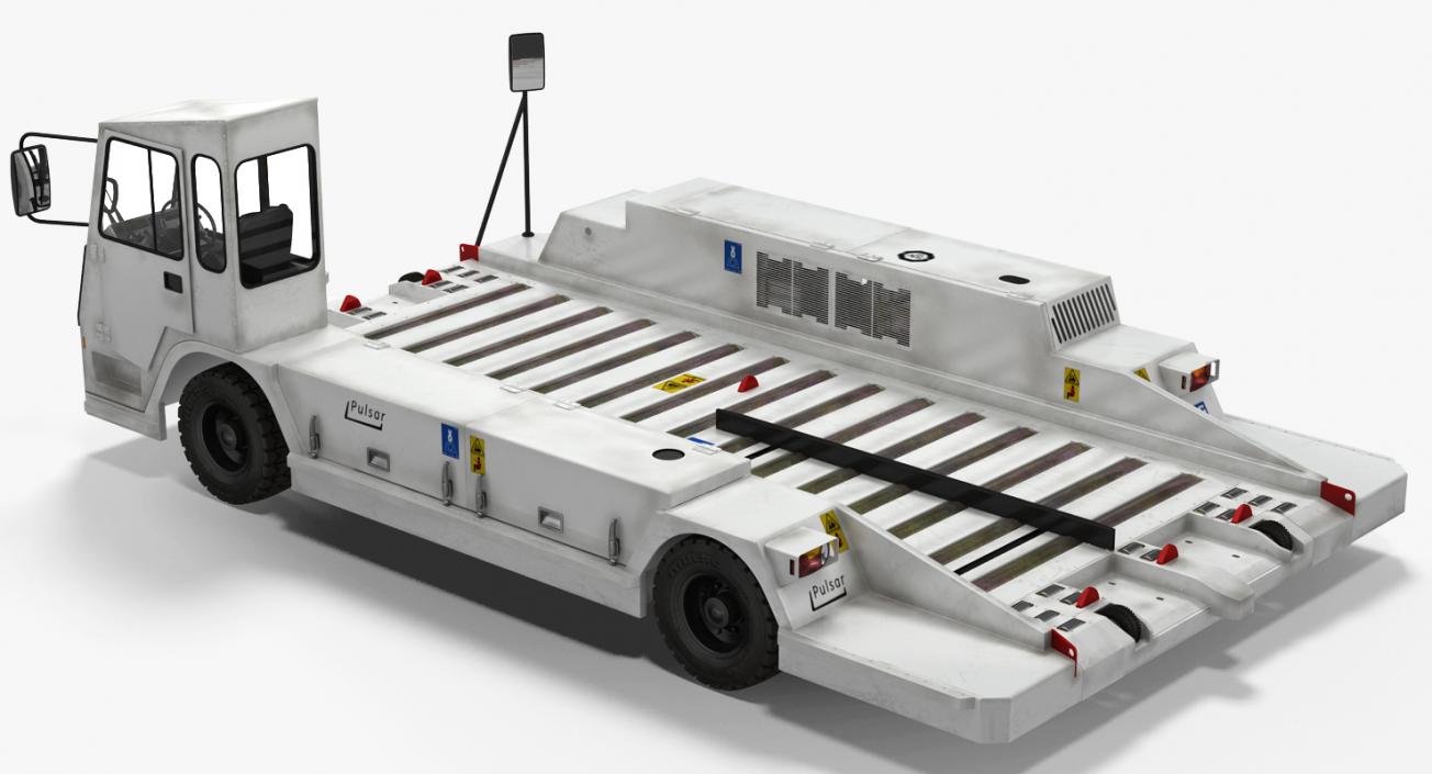 Airport Container Pallet Transporter Pulsar 7 Rigged 3D