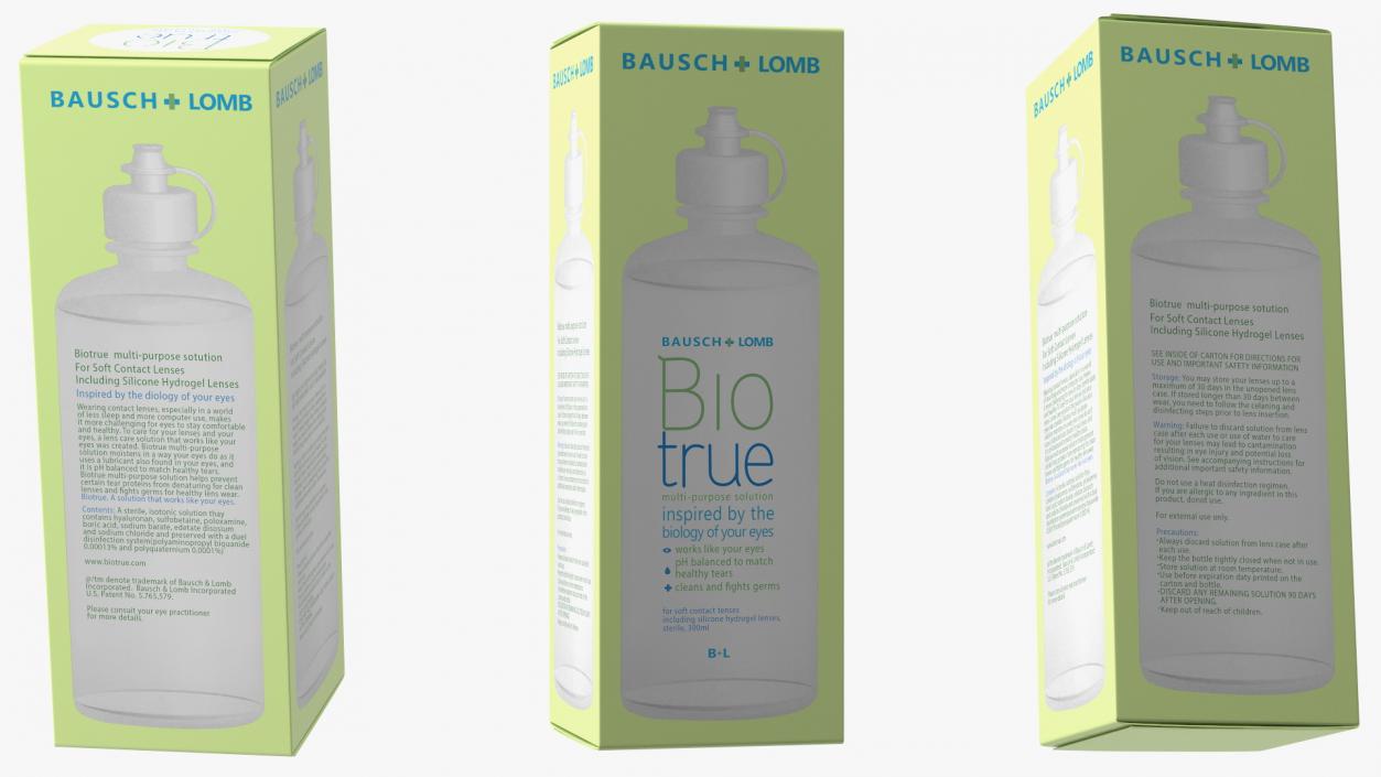 Contact Lens Fluid Packaging Bio True 3D