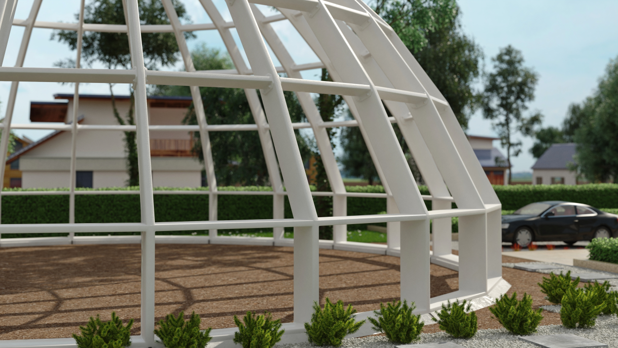 3D model Steel Dome Structure