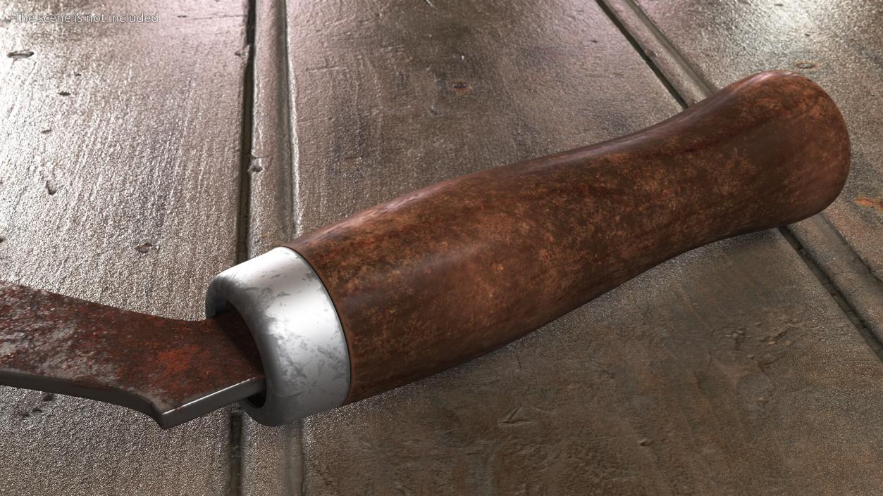 Sickle Rusty 3D