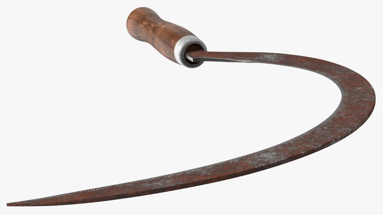 Sickle Rusty 3D