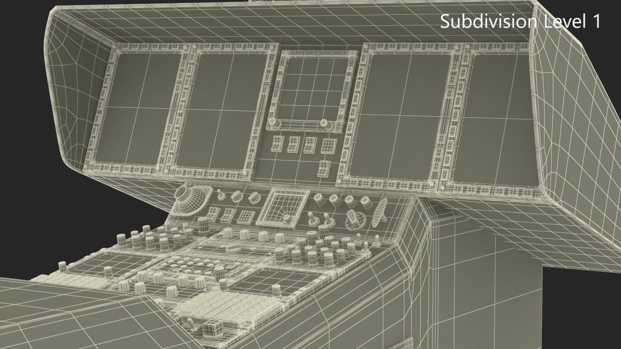 3D Private Helicopter Control Panels model