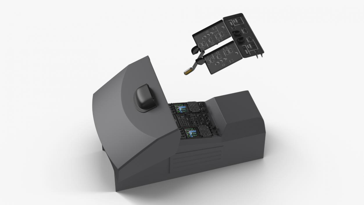 3D Private Helicopter Control Panels model