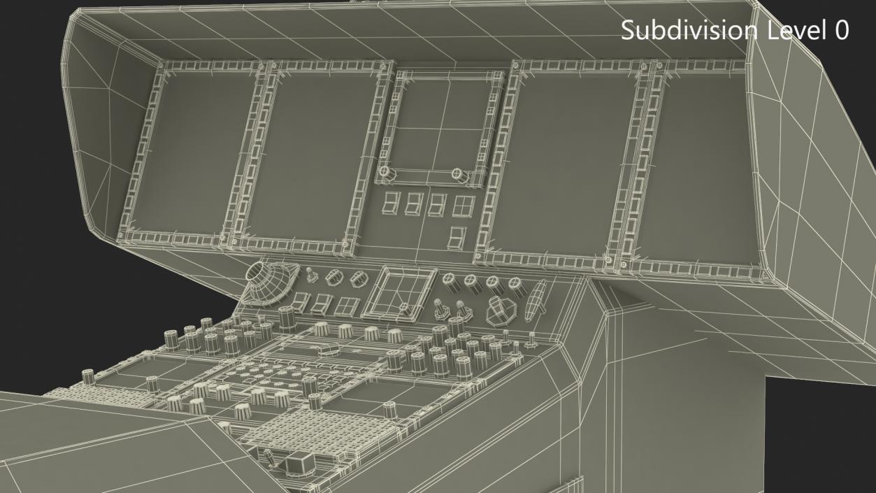 3D Private Helicopter Control Panels model