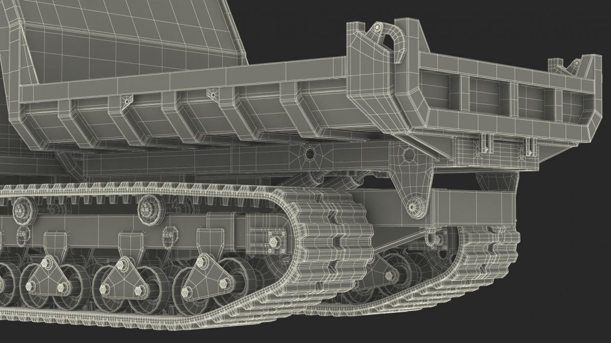 3D Tracked Dumper Morooka Dirty model