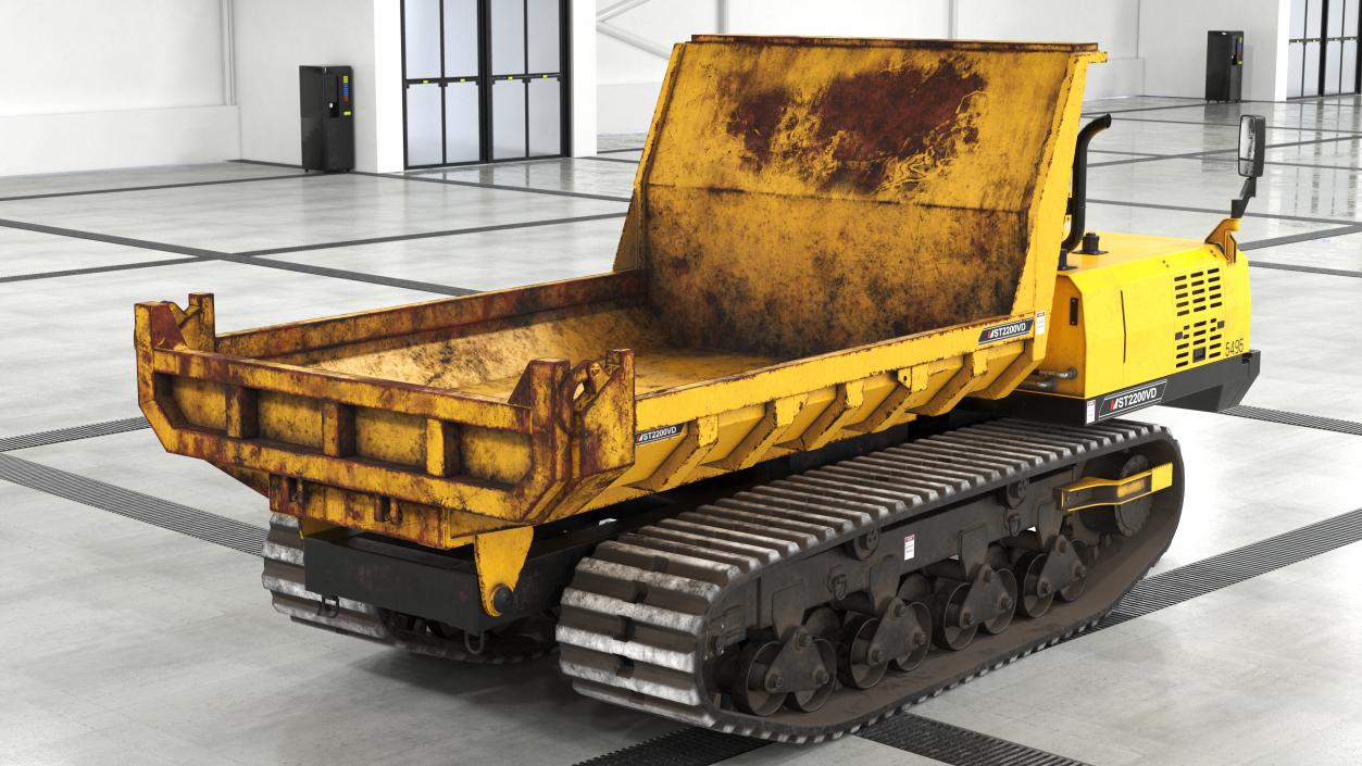 3D Tracked Dumper Morooka Dirty model