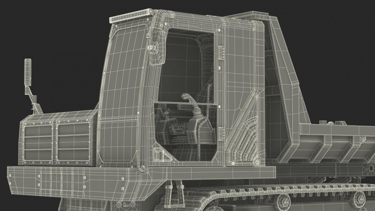 3D Tracked Dumper Morooka Dirty model