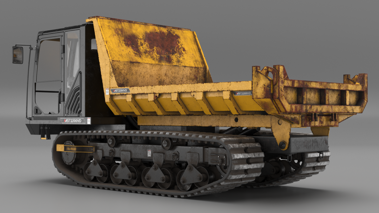 3D Tracked Dumper Morooka Dirty model