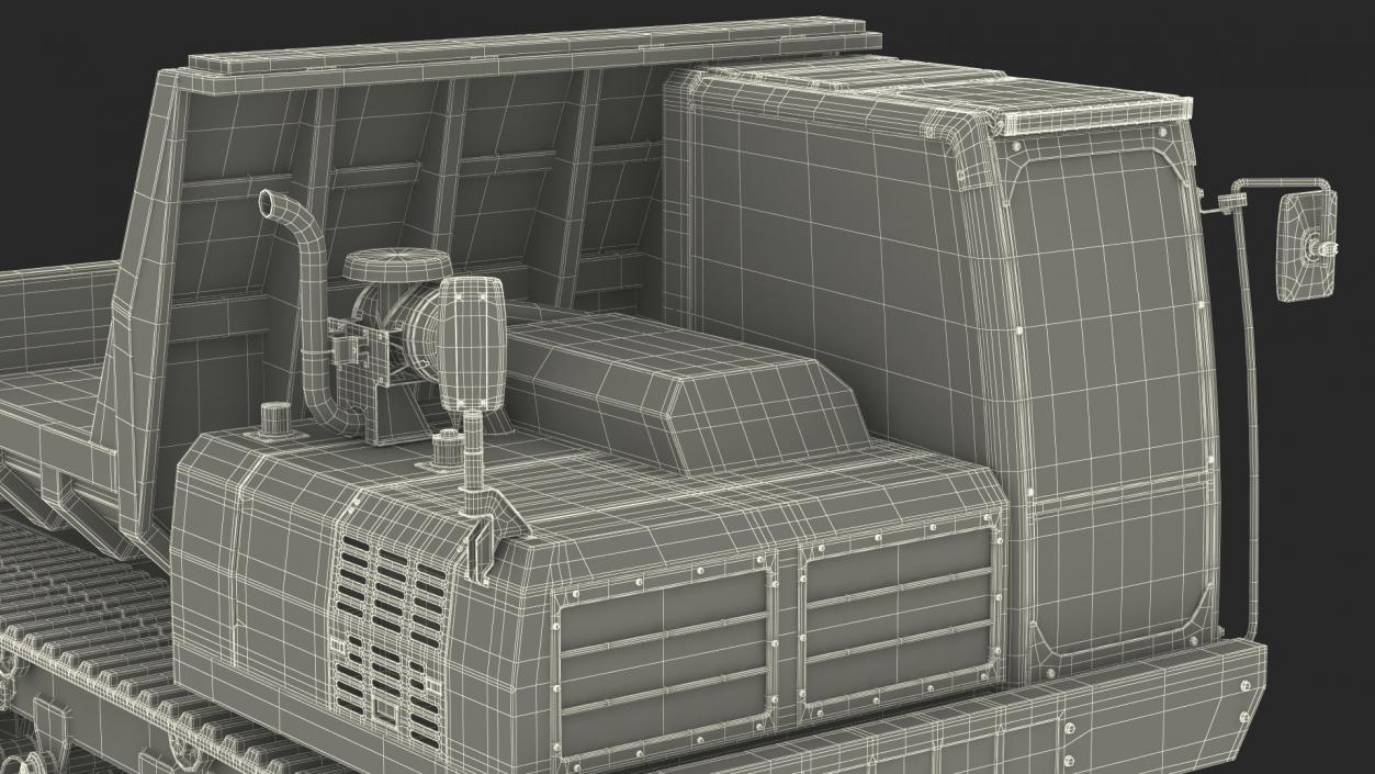 3D Tracked Dumper Morooka Dirty model