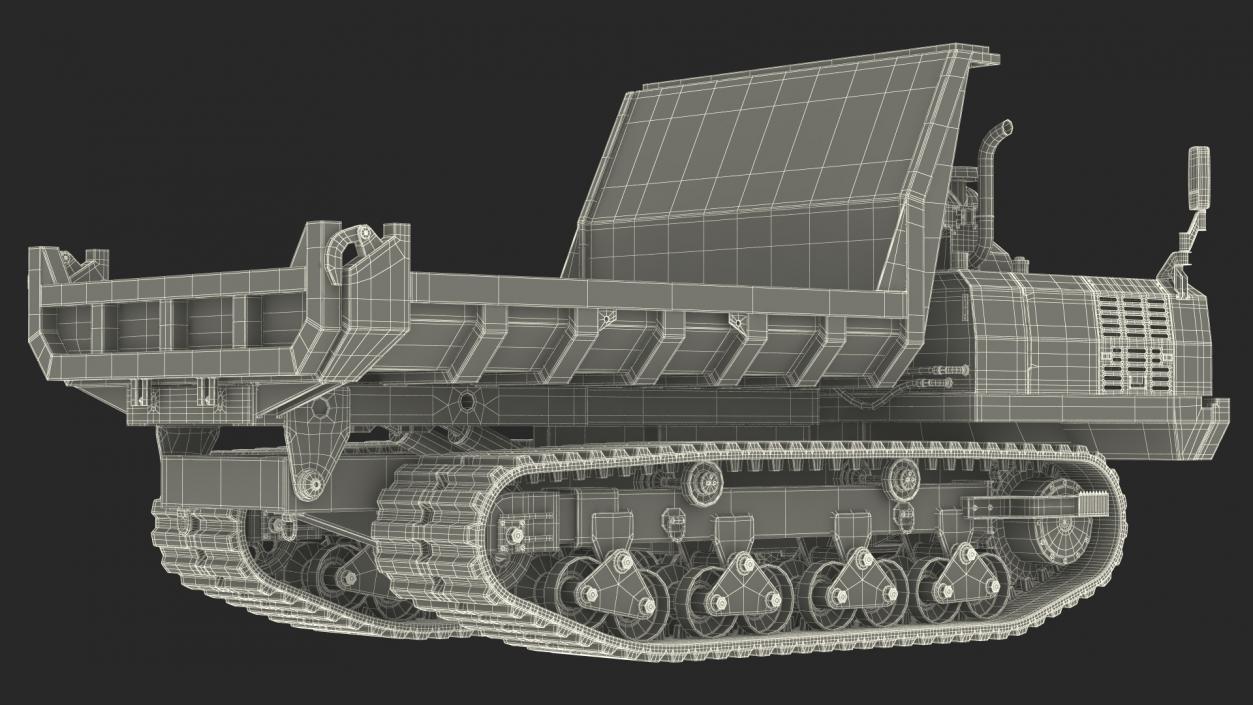 3D Tracked Dumper Morooka Dirty model