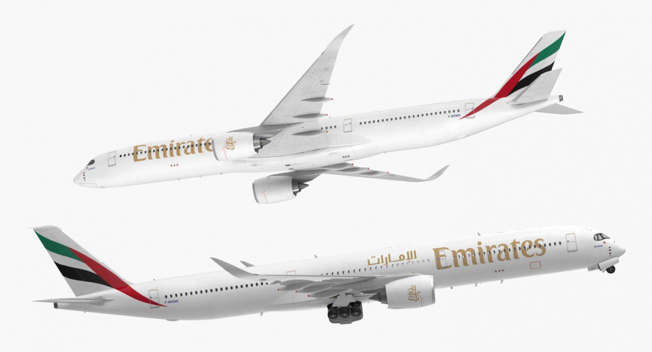 Airbus A350-1000 Emirates Air Line 3D model