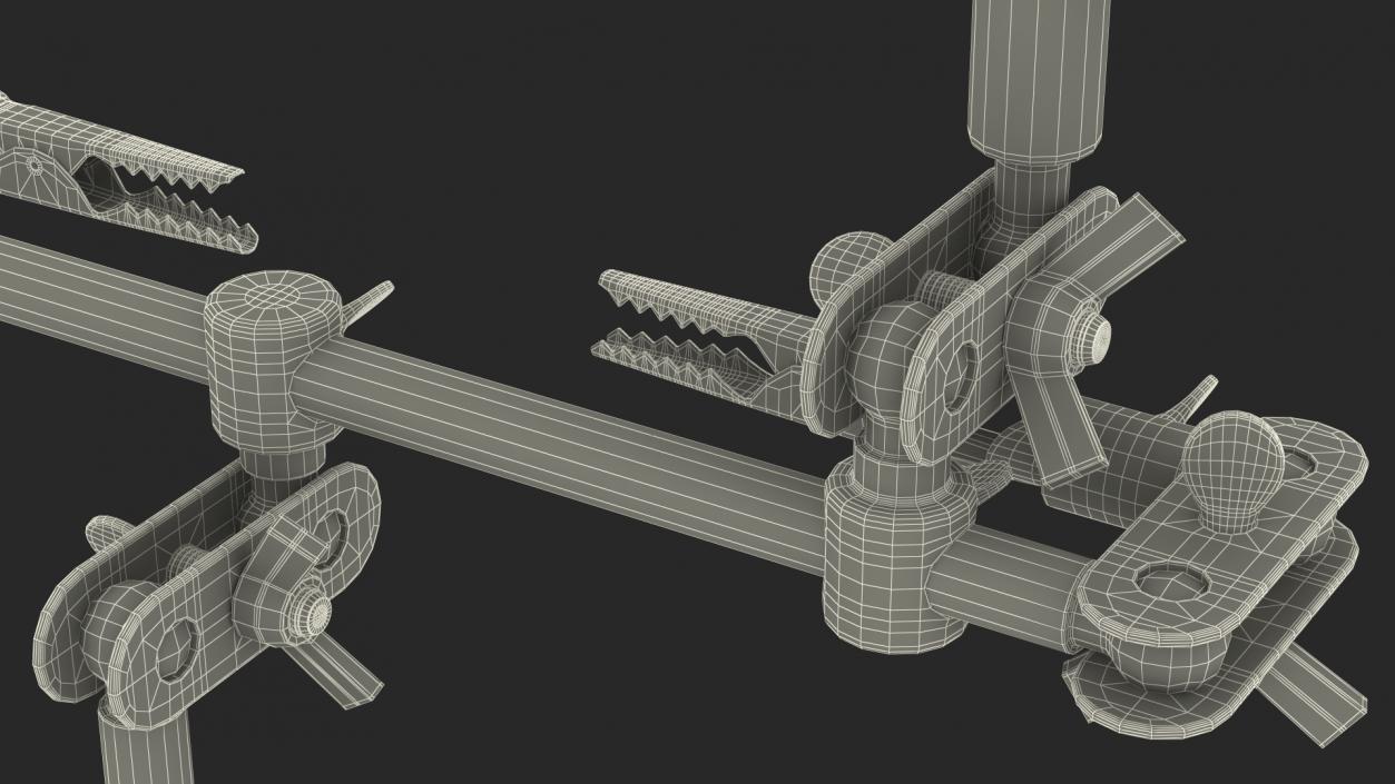 3D Helping Hands with Magnifier and Clips model