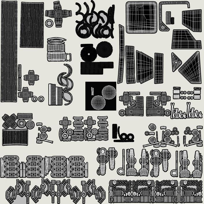 3D Helping Hands with Magnifier and Clips model