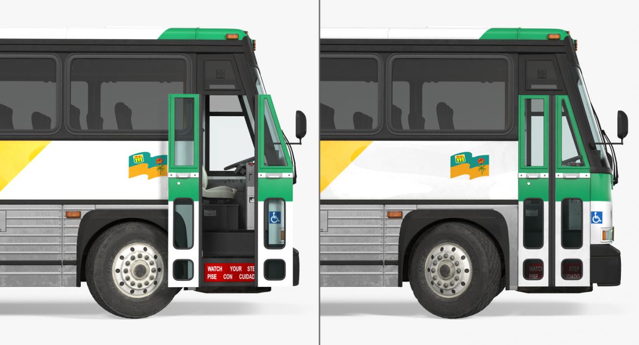 Intercity Bus MCI 102DL3 3D model