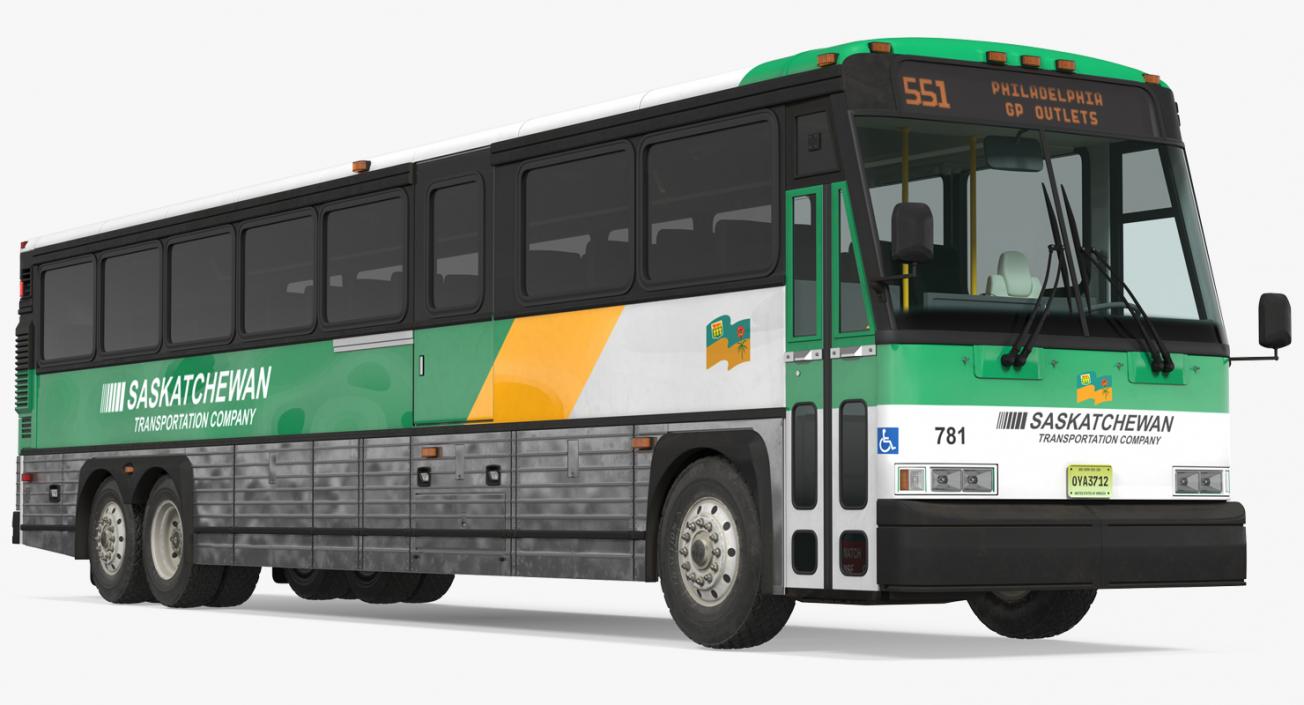 Intercity Bus MCI 102DL3 3D model