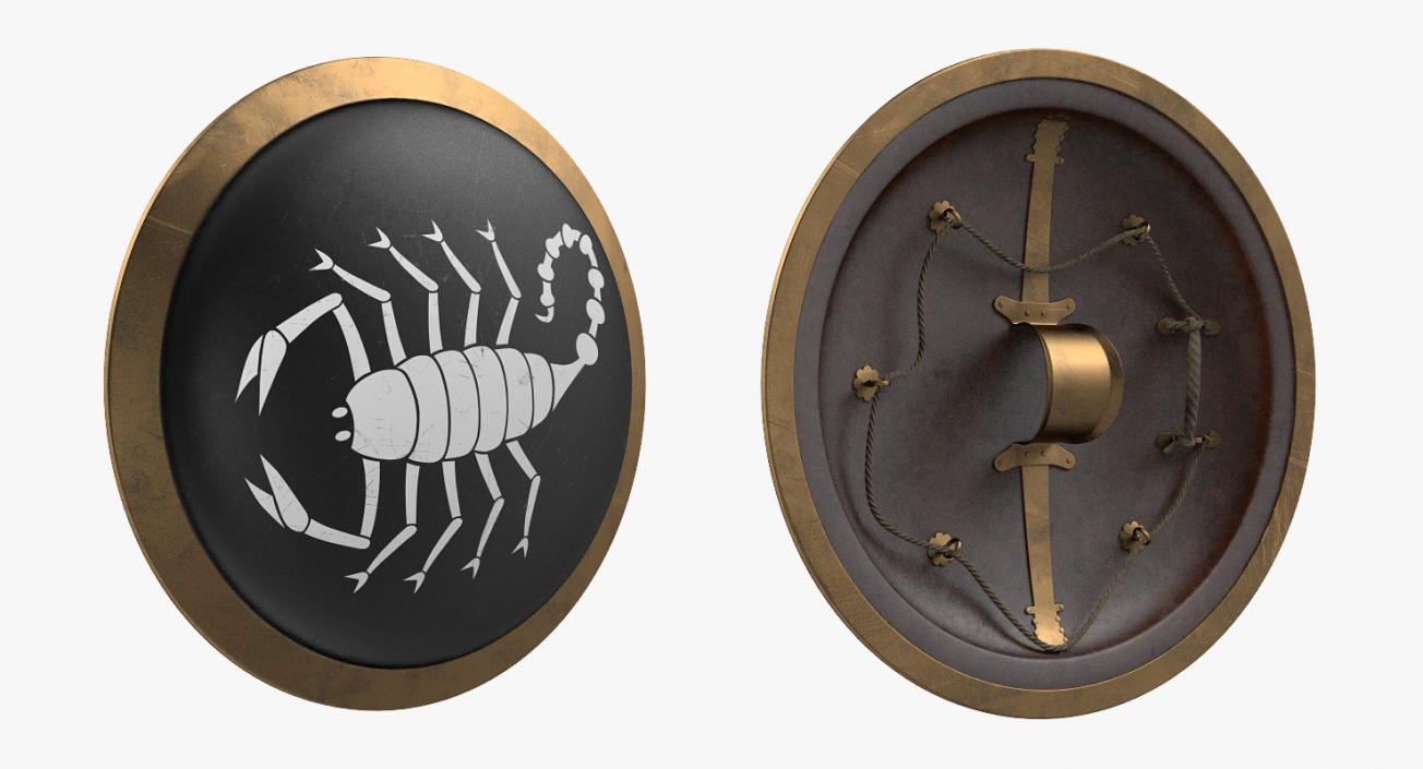 3D Greek Scorpion Shield