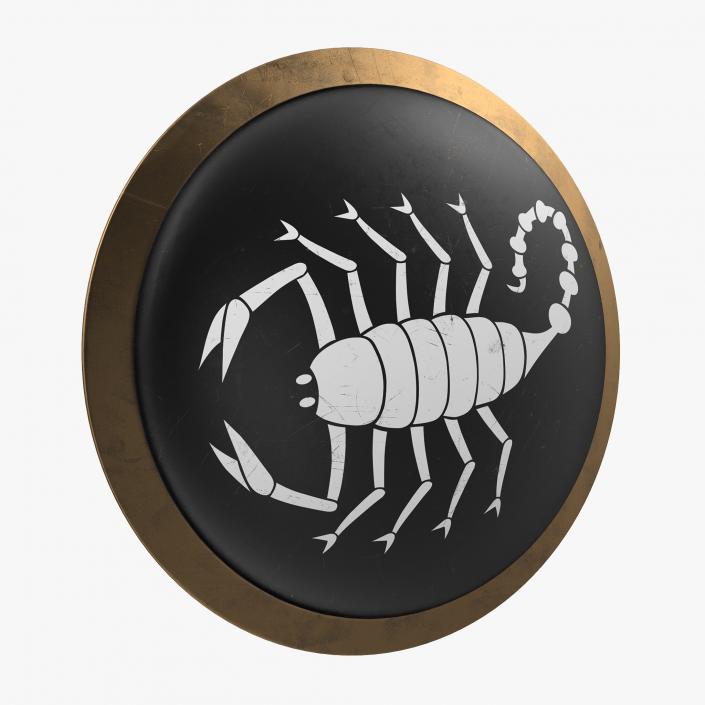 3D Greek Scorpion Shield