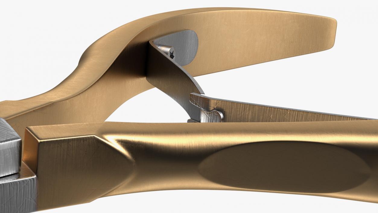 Cuticle Nipper Gold 3D model