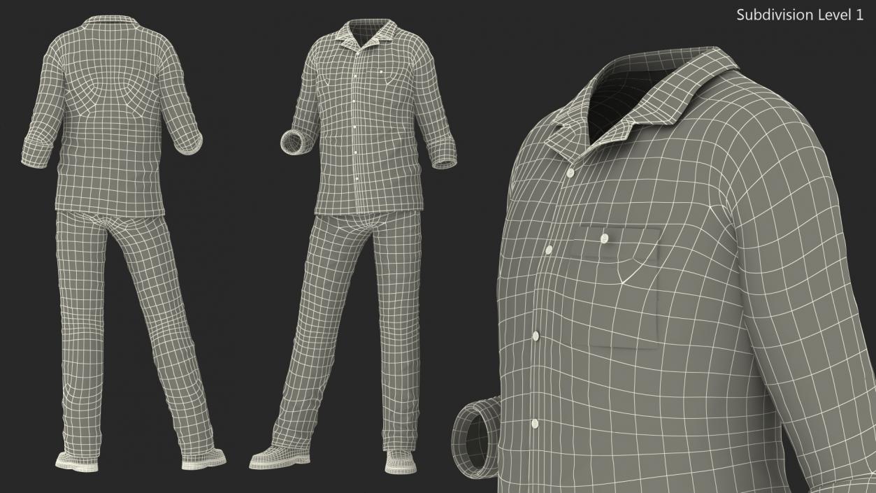 Men Homewear 3D