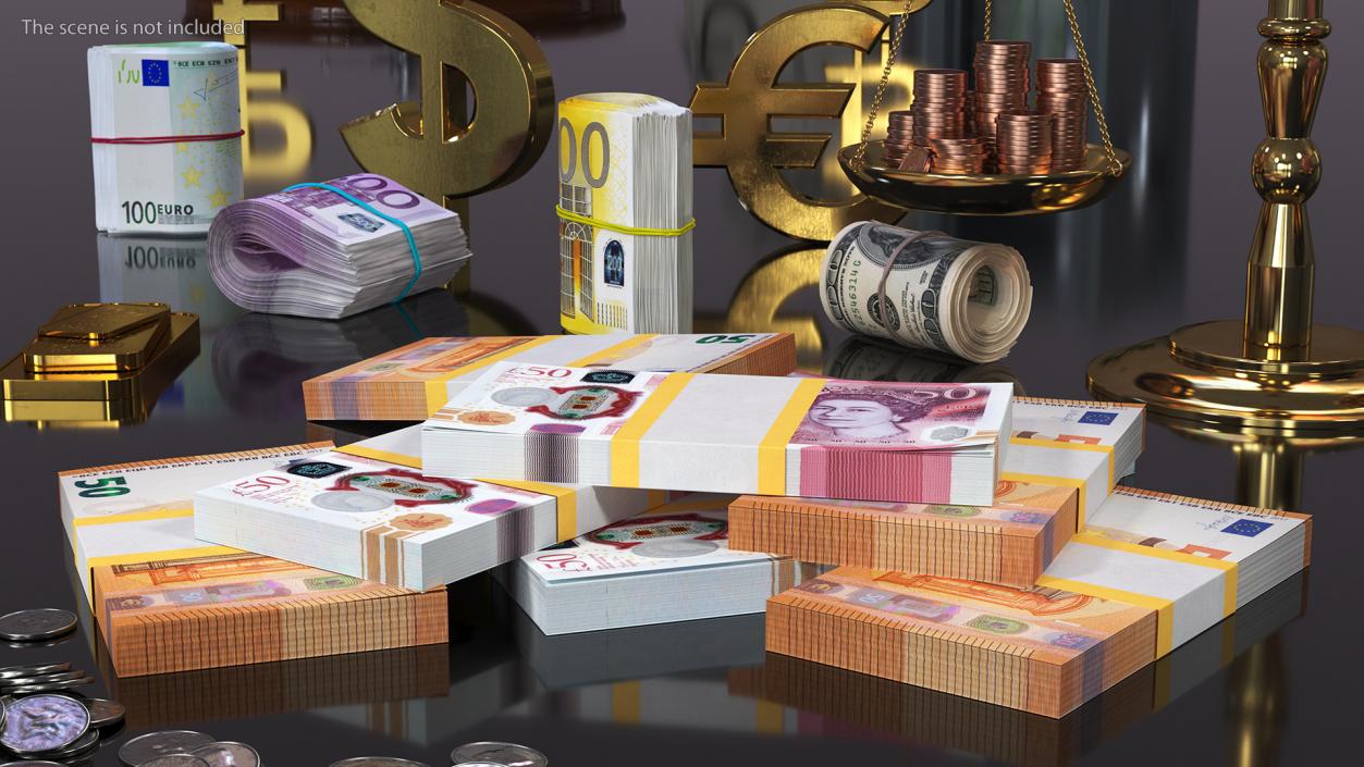 3D Heap of Money model