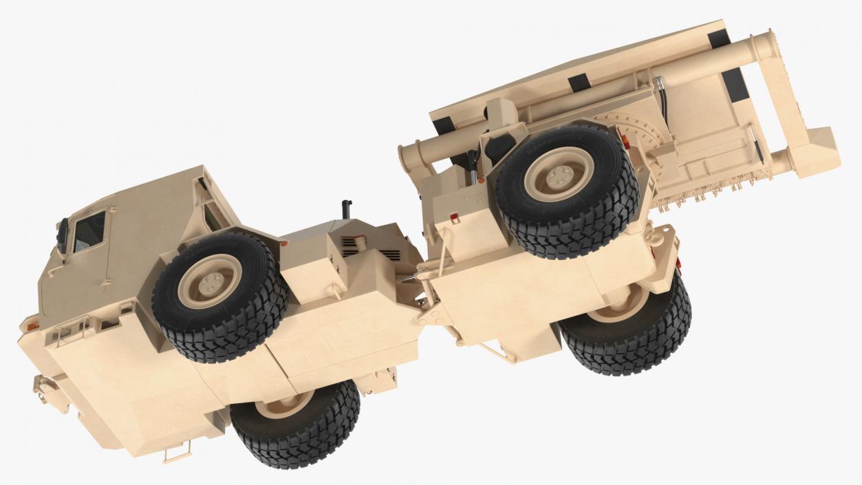 3D model Hydrema 910 Mine Clearing Vehicle Sand Rigged