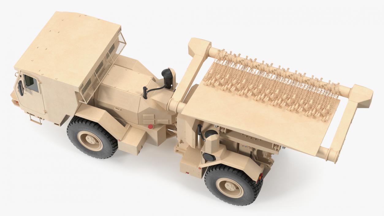 3D model Hydrema 910 Mine Clearing Vehicle Sand Rigged