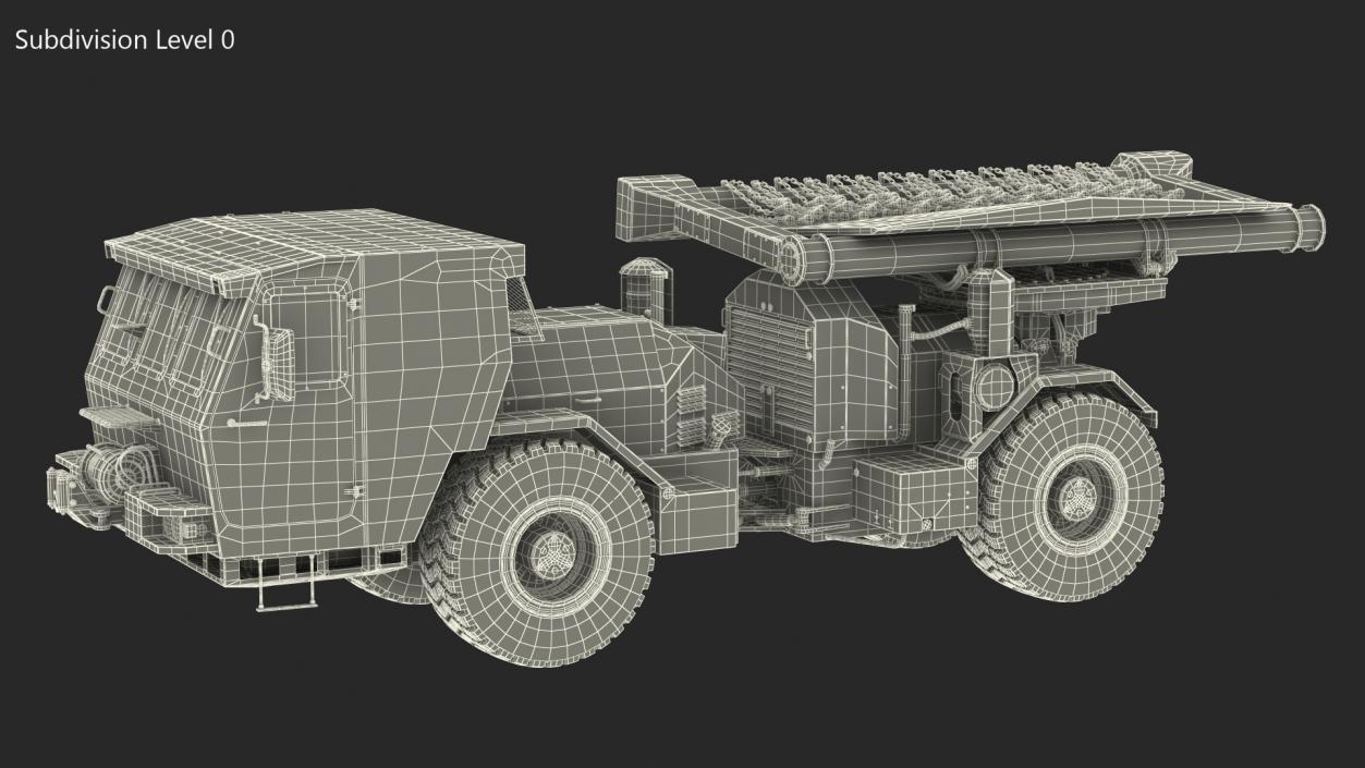 3D model Hydrema 910 Mine Clearing Vehicle Sand Rigged