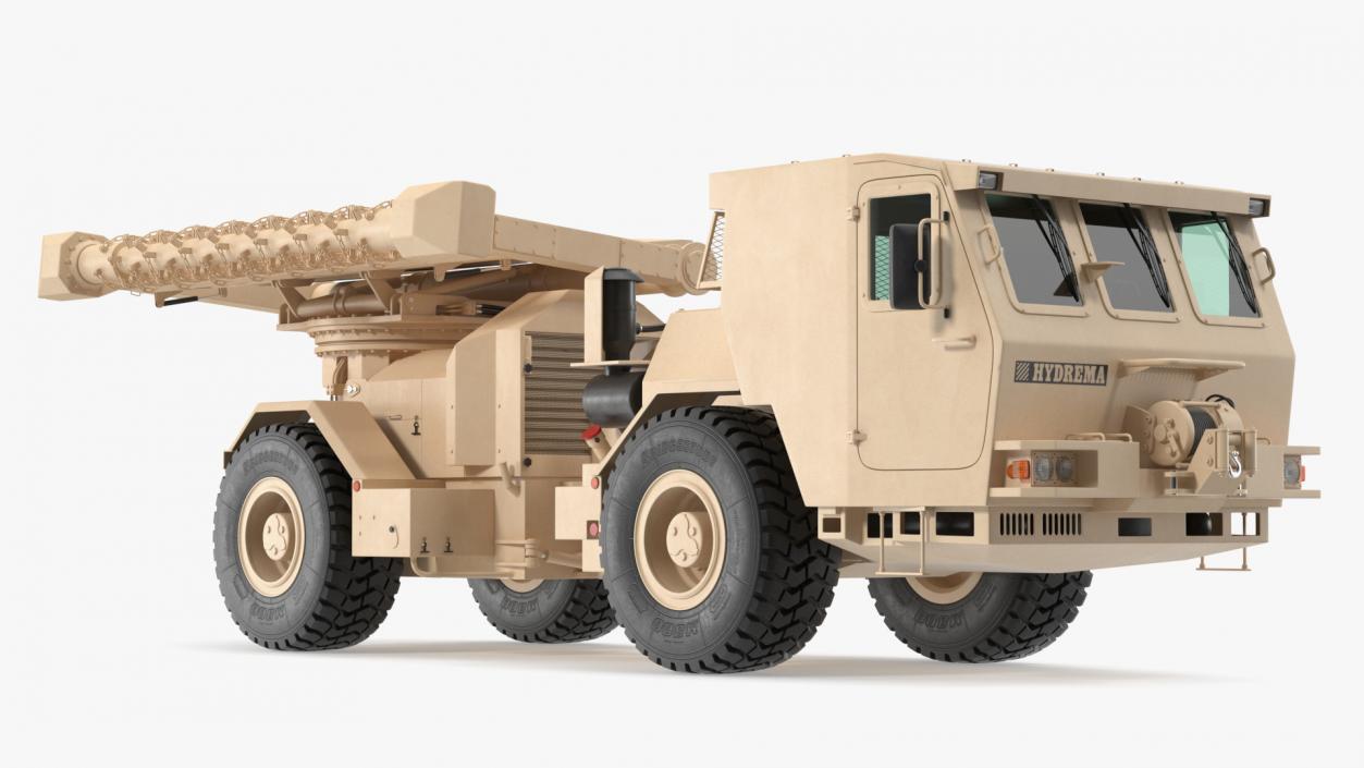 3D model Hydrema 910 Mine Clearing Vehicle Sand Rigged